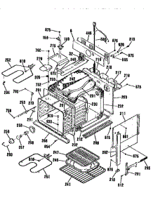 Main Body parts for Ge Range JMP2SGR3WH from AppliancePartsPros.com
