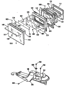 Door And Lock parts for Ge Range JMP2SGR3WH from AppliancePartsPros.com