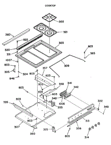 02 - Cooktop parts for Ge Range JGSP10GEK1 from AppliancePartsPros.com