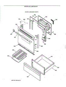 03 - Door & Drawer Parts parts for Ge Range JBP25GV2 from AppliancePartsPros.com