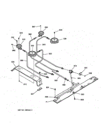03 - Top Burner parts for Ge Range JGSP40AET1AA from AppliancePartsPros.com
