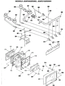 04 - Section4 parts for Ge Range JGSP20GER3BG from AppliancePartsPros.com