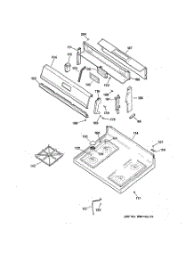 02 - Cooktop parts for Ge Range JGBS21PEW1WH from AppliancePartsPros.com
