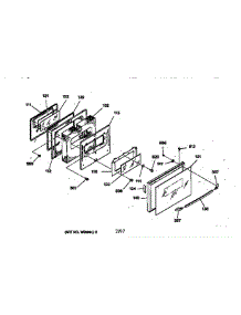 Oven Door parts for Ge Range JSP28GV2BB from AppliancePartsPros.com