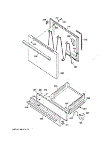 04 - Door & Drawer Parts parts for Ge Range JGBS21PEW3WH from AppliancePartsPros.com