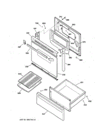 03 - Door & Drawer Parts parts for Ge Range JBC27BY2 from AppliancePartsPros.com