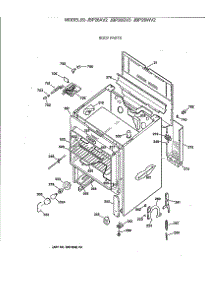 03 - Body Parts parts for Ge Range JBP26WV2 from AppliancePartsPros.com
