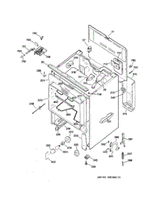 03 - Door & Drawer Parts parts for Ge Range JBP76WIY1 from AppliancePartsPros.com