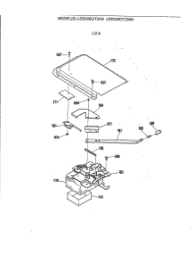 05 - Lock parts for Ge Range LEB326GT2AD from AppliancePartsPros.com