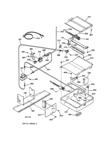 04 - Oven Burner parts for Ge Range JGSP44BEY1BB from AppliancePartsPros.com