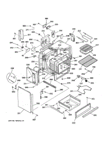 03 - Body Parts parts for Ge Range JSP40AW1AA from AppliancePartsPros.com