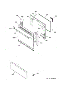 03 - Oven Door parts for Ge Range JBP19GV2 from AppliancePartsPros.com