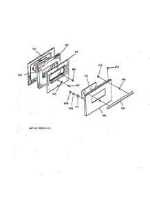 03 - Door parts for Ge Range JSS16PW2WH from AppliancePartsPros.com