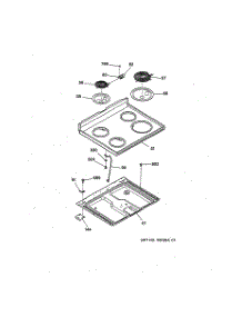 02 - Cooktop parts for Ge Range LEB316GT4WH from AppliancePartsPros.com
