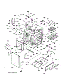 03 - Body Parts parts for Ge Range JSP40WW2WW from AppliancePartsPros.com