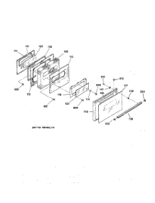 04 - Door parts for Ge Range JBP23BY1WH from AppliancePartsPros.com