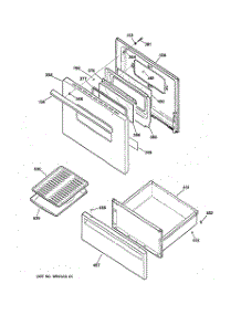 03 - Door & Drawer Parts parts for Ge Range JBS26W1 from AppliancePartsPros.com