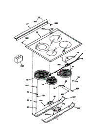 Cooktop parts for Ge Range JCSP39WW2WW from AppliancePartsPros.com