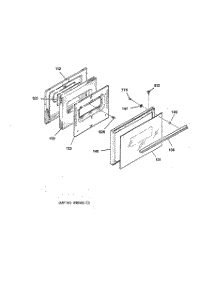 04 - Door Parts parts for Ge Range LEB131GY1AD from AppliancePartsPros.com