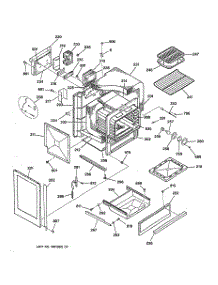 02 - Oven Body parts for Ge Range JGSP33WEV6WW from AppliancePartsPros.com