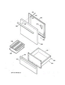 03 - Door & Drawer Parts parts for Ge Range JBS03V4 from AppliancePartsPros.com