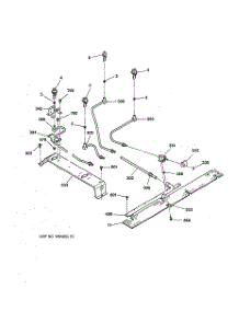 05 - Burner parts for Ge Range JGSP44AEY1AA from AppliancePartsPros.com