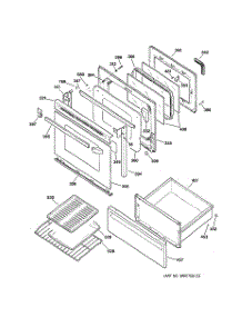 03 - Door & Drawer Parts parts for Ge Range JBP75WY2 from AppliancePartsPros.com