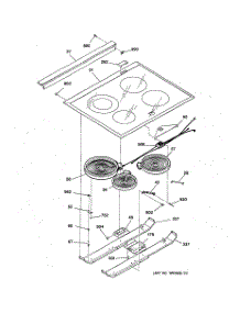02 - Cooktop parts for Ge Range JSP40WW1WW from AppliancePartsPros.com