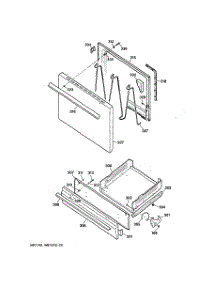 04 - Door & Drawer Parts parts for Ge Range JGBS21PEA1WH from AppliancePartsPros.com