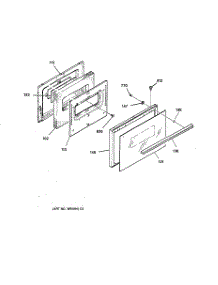 04 - Door parts for Ge Range LEB131GY2AD from AppliancePartsPros.com