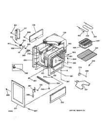 03 - Body Parts parts for Ge Range JBS02LY1WH from AppliancePartsPros.com