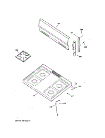 02 - Cooktop parts for Ge Range LGB126BEA1WH from AppliancePartsPros.com