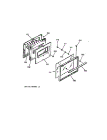04 - Door parts for Ge Range JBS29GM4WH from AppliancePartsPros.com
