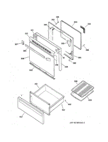 03 - Door & Drawer Parts parts for Ge Range JBP22GES2 from AppliancePartsPros.com