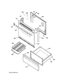 03 - Door & Drawer Parts parts for Ge Range JBS03BY1 from AppliancePartsPros.com