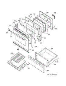 03 - Door & Drawer Parts parts for Ge Range JBP46WIY1 from AppliancePartsPros.com