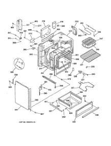 02 - Body Parts parts for Ge Range JSS16V1WH from AppliancePartsPros.com