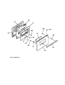03 - Door parts for Ge Range JSS16V1WH from AppliancePartsPros.com