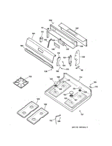 02 - Control Panel & Cooktop parts for Ge Range LGB146BEA1WH from AppliancePartsPros.com