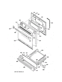 04 - Door & Drawer Parts parts for Ge Range LGB126BEA1AD from AppliancePartsPros.com