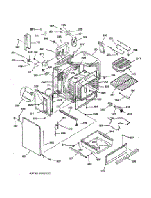 03 - Body Section parts for Ge Range JSP38GV1BB from AppliancePartsPros.com