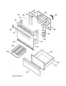03 - Door & Drawer Parts parts for Ge Range JBP25WY2 from AppliancePartsPros.com