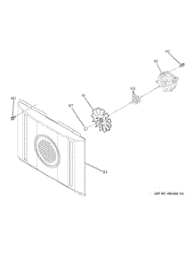 08 - Convection Fan parts for Ge Range JB870ST1SS from AppliancePartsPros.com