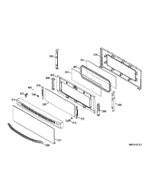 06 - Upper Door parts for Ge Range JGB870SET1SS from AppliancePartsPros.com