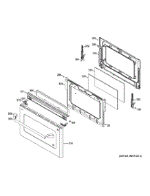 07 - Lower Door parts for Ge Range CGS990SET1SS from AppliancePartsPros.com