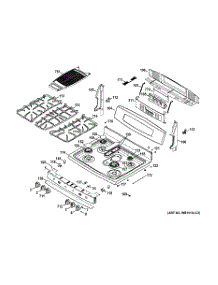 02 - Control Panel & Cooktop parts for Ge Range PGB995SET1SS from AppliancePartsPros.com