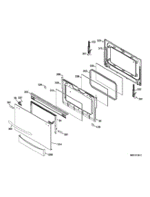 07 - Lower Door parts for Ge Range PGB995SET1SS from AppliancePartsPros.com