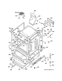 03 - Body Parts parts for Ge Range JGB250DET1CC from AppliancePartsPros.com