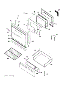 04 - Door & Drawer Parts parts for Ge Range PGB900DET1WW from AppliancePartsPros.com