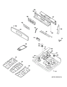 02 - Control Panel & Cooktop parts for Ge Range PGB915SET1SS from AppliancePartsPros.com